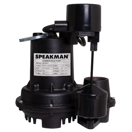 Speakman Sump Pump SP-8012 1/2 HP SP-8012